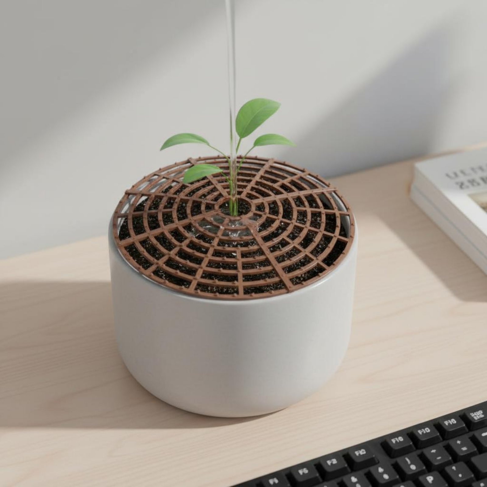 Plant Parent Pot - ฝาครอบดินกระถางต้นไม้ ฝาครอบดินกระถางดอกไม้ ทนทานต่อสภาพอากาศ ป้องกันสัตว์เลี้ยงขุดดิน ตาข่ายระบายอากาศ ป้องกันแมวขุดดิน