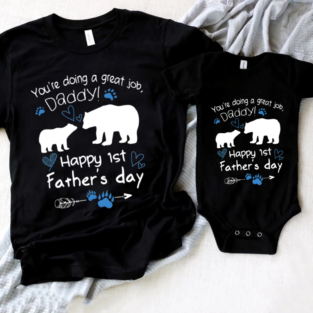 Plant Parent Shirt - Happy First Father's Day Family Matching