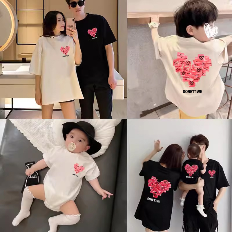 Plant Parent Shirt - 2025 ฤดูร้อนใหม่ Family Matching Outfit, heart