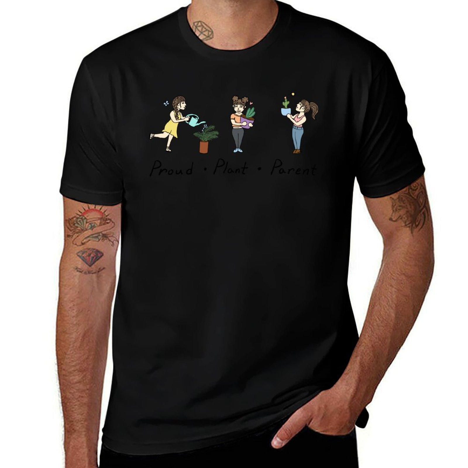 Plant Parent Shirt - เสื้อยืดลายการ์ตูนพืช คุณแม่ภูมิใจในบทบาทพ่อแม่ - เสื้อยืดพ่อแม่ - เสื้อยืดลำลองสำหรับงาน