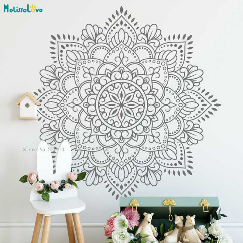 Monstera Thai Constellation - ขนาดใหญ่ขนาด Mandala Wall Art สติกเกอร์ไวนิล Decal