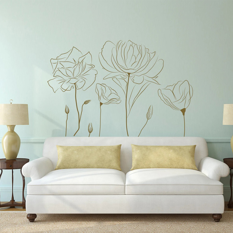 พืชดอกป๊อบปี้สติกเกอร์ติดผนังล - Monstera Thai Constellation บทวิจารณ์และราคา