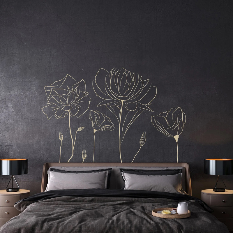พืชดอกป๊อบปี้สติกเกอร์ติดผนังล - Monstera Thai Constellation บทวิจารณ์และราคา