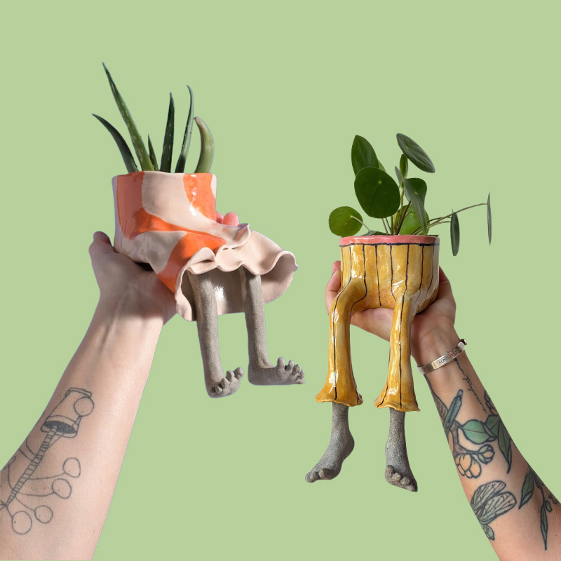 กระถางเซรามิกรูปขาตั้งแบบน่ารั - Plant Parent Pot บทวิจารณ์และราคา