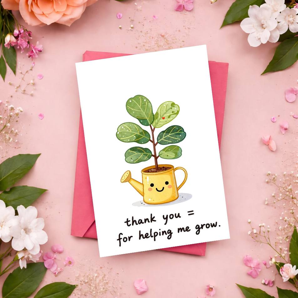 การ์ดขอบคุณแสนหวานและอบอุ่น 1  - Plant Parent Pot บทวิจารณ์และราคา