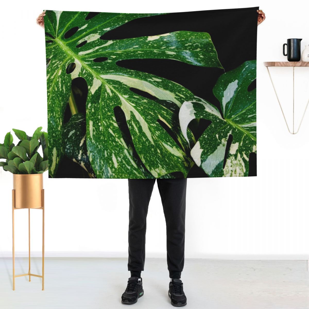 ผ้าห่มลายมอนสเตอร่า กลุ่มดาวไท - Monstera Thai Constellation บทวิจารณ์และราคา