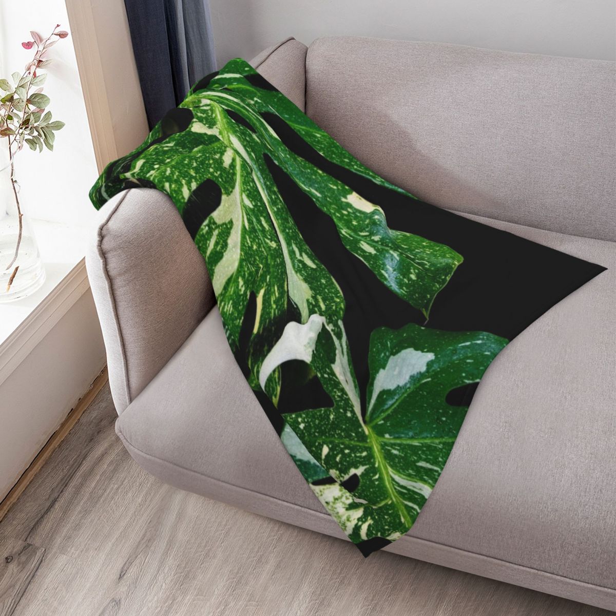 ผ้าห่มลายมอนสเตอร่า กลุ่มดาวไท - Monstera Thai Constellation บทวิจารณ์และราคา