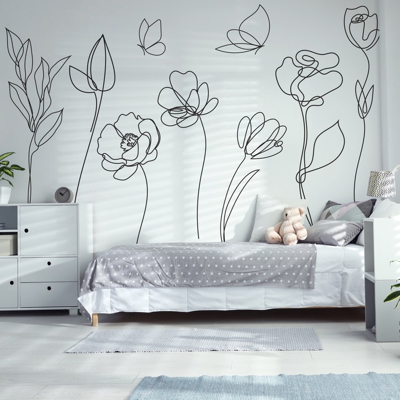 สติ๊กเกอร์ติดผนังลายดอกไม้ผีเส - Monstera Thai Constellation บทวิจารณ์และราคา